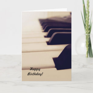 Carte d'anniversaire Piano Keys photo