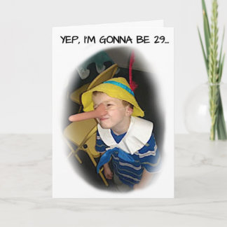 CARTE D'ANNIVERSAIRE PINOCCHIO