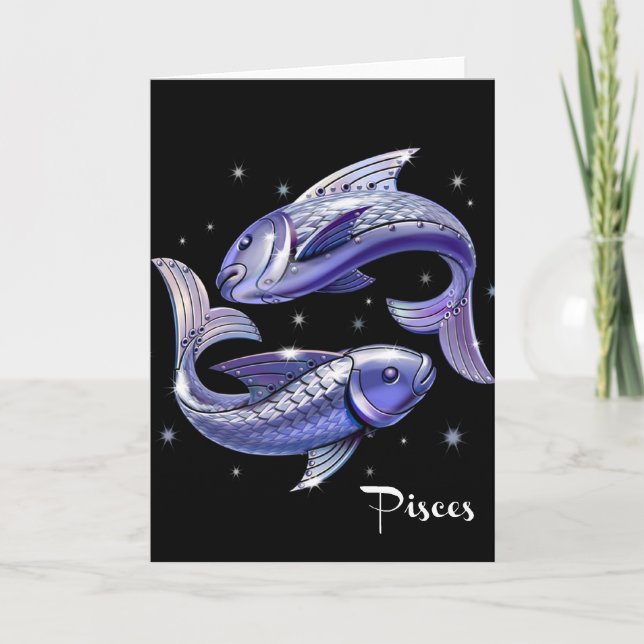 Carte d'anniversaire Pisces (Devant)