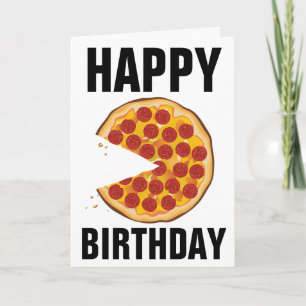 CARTE D'ANNIVERSAIRE PIZZA