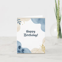 Carte d'anniversaire pliée