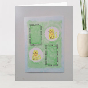 Carte d'anniversaire pliée