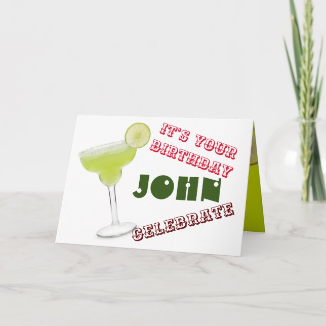 Carte d'anniversaire pliée (Devant)