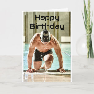 Carte d'anniversaire pliée de 5 po x 7 po