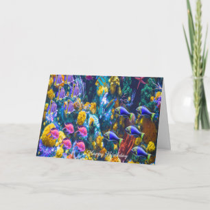 Carte d'anniversaire Poisson tropical