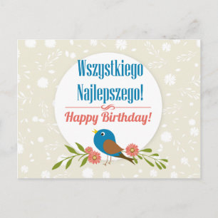 Carte d'anniversaire polonaise