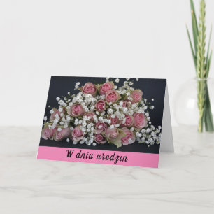 Carte d'anniversaire polonaise urodziny