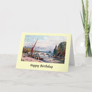 Carte d'anniversaire - pont Richmond, Richmond, Su