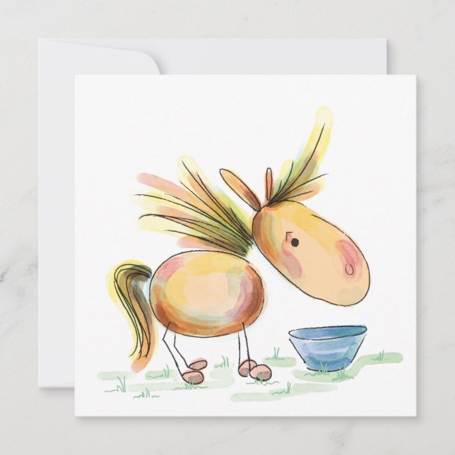 Carte d'anniversaire pour amateurs de chevaux (Devant)