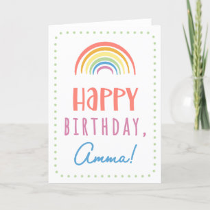 Carte d'anniversaire pour Amma