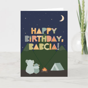 Carte d'anniversaire pour Babcia