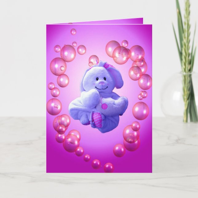 Carte d'anniversaire pour bébé doux (Devant)