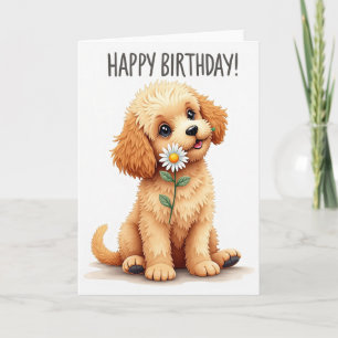 Carte d'anniversaire pour chien innocent