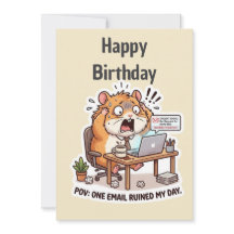 Carte d'anniversaire pour collègue facilement stre