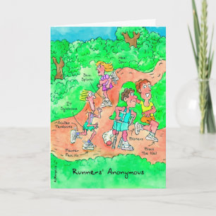 Carte d'anniversaire pour coureur - Coureurs Anony