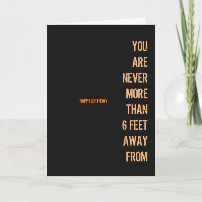 Carte d'anniversaire pour DAVE (Photographie) (Devant)