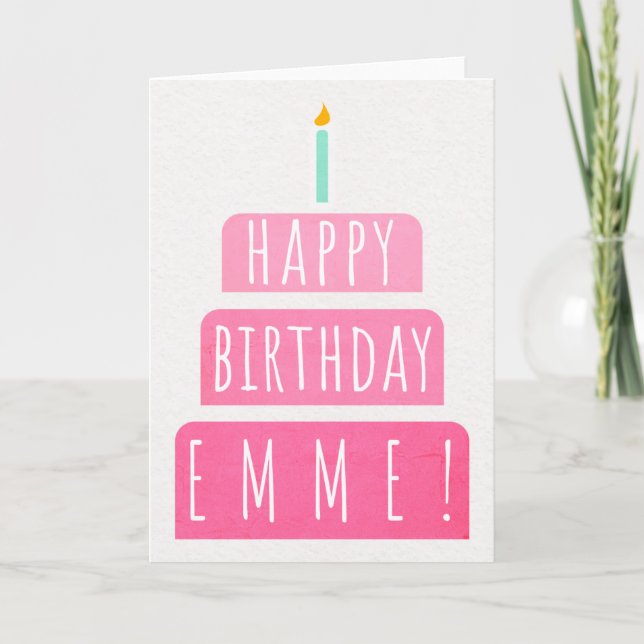 Carte d'anniversaire pour Emme (Devant)