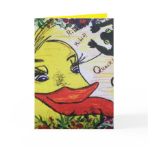 Carte d'anniversaire pour enfant canard