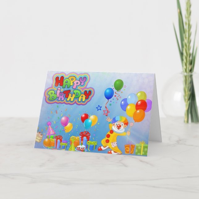Carte d'anniversaire pour enfants (Devant)
