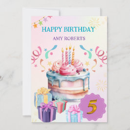 Carte d'anniversaire pour enfants délicieux