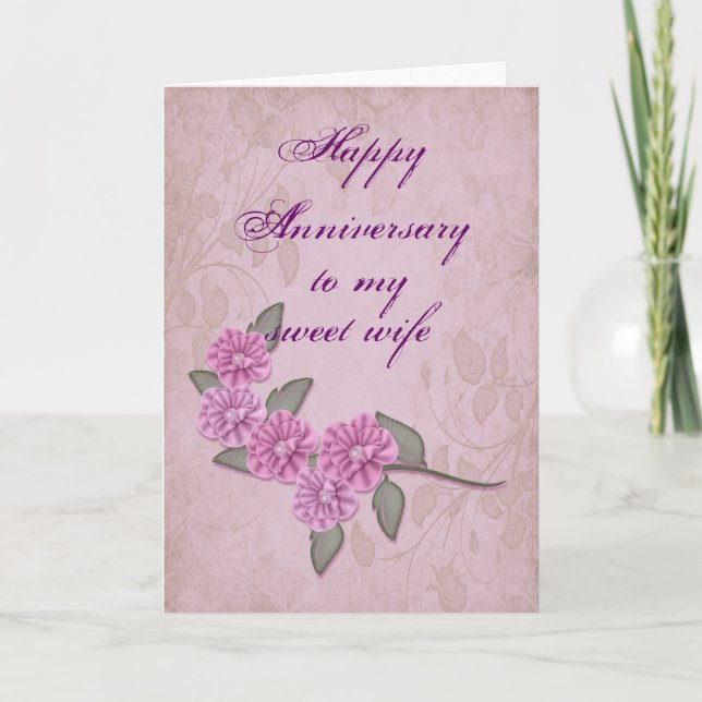 Carte d'anniversaire pour femme (Devant)