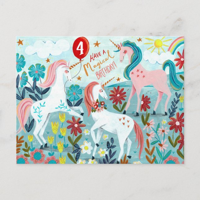 Carte d'anniversaire pour filles mignonnes de lico (Devant)