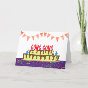 Carte d'anniversaire pour Gong Gong