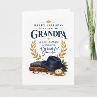 Carte d'anniversaire pour grand-père Gentleman Int