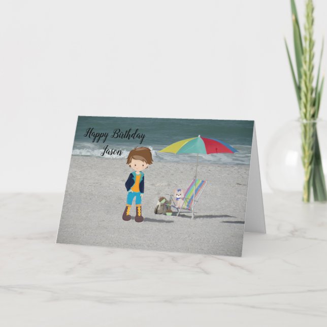 Carte d'anniversaire pour Jason ou tout jeune homm (Devant)
