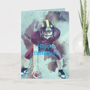 CARTE D'ANNIVERSAIRE POUR JEUNES FOOTBALL