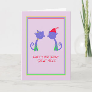 Carte d'anniversaire pour la Grande Nièce
