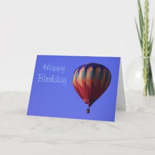 Carte d'anniversaire pour le ballon à air chaud *P
