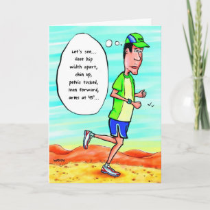 Carte d'anniversaire pour le coureur -