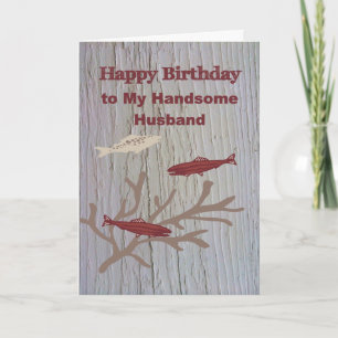 Carte d'anniversaire pour le mari qui aime le pois