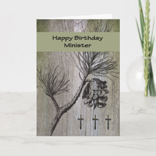 Carte d'anniversaire pour le ministre, religieux