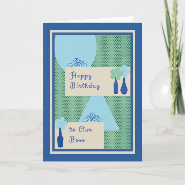 Carte d'anniversaire pour le patron (Devant)