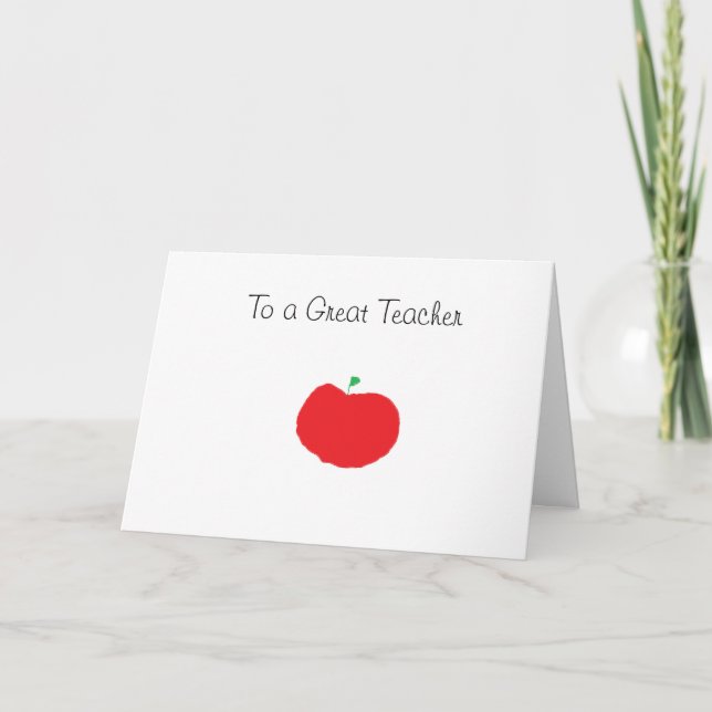 Carte d'anniversaire pour les enseignants (Devant)