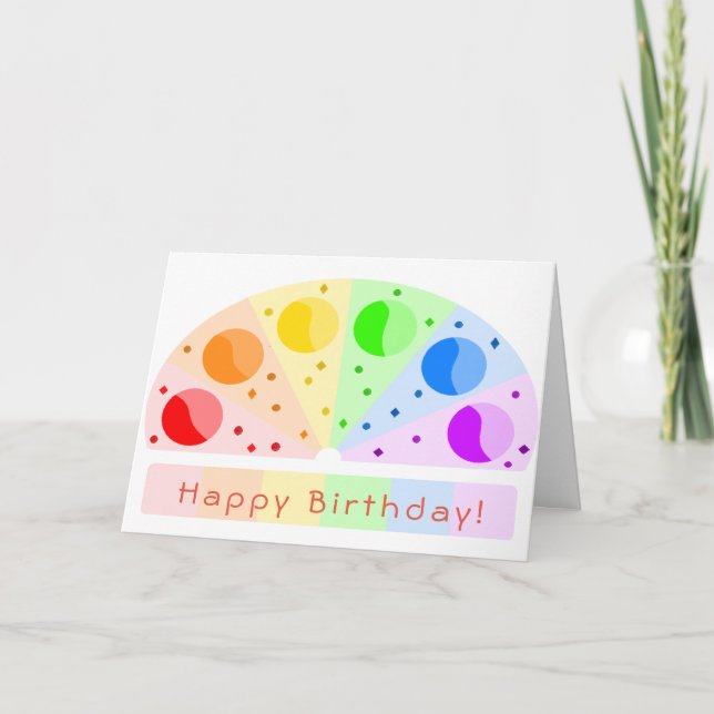 Carte d'anniversaire pour les femmes droites ou le (Devant)