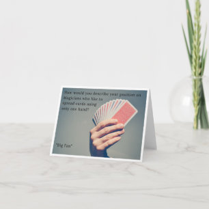 Carte d'anniversaire pour les magiciens - Amusant 