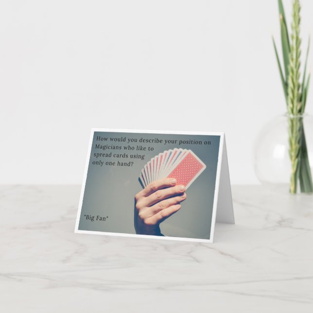 Carte d'anniversaire pour les magiciens - Amusant  (Devant)