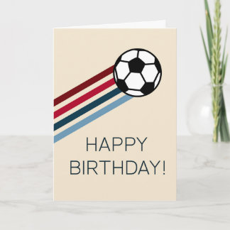 Carte d'anniversaire pour lui de fan de football
