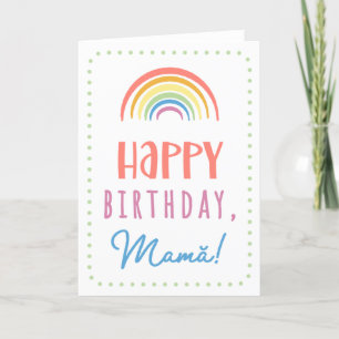 Carte d'anniversaire pour Mamă