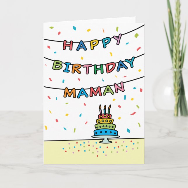 Carte d'anniversaire pour Maman (Devant)