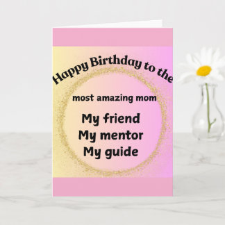 Carte d'anniversaire pour maman