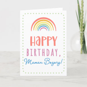 Carte d'anniversaire pour Maman Bozorg