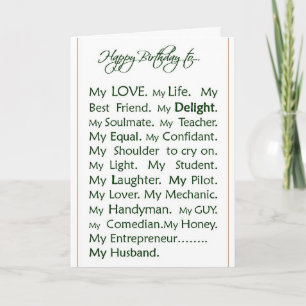 Carte d'anniversaire pour Mari, mon amour