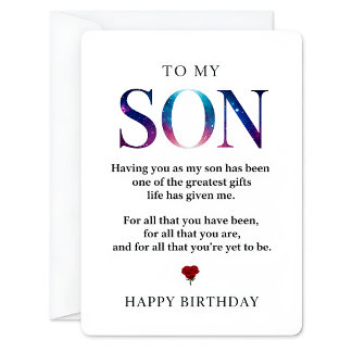 Carte d'anniversaire pour mon fils