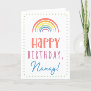 Carte d'anniversaire pour Nanay