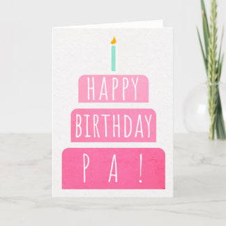 Carte d'anniversaire pour Pa