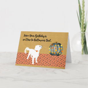 Carte d'anniversaire pour papa de chien de compagn